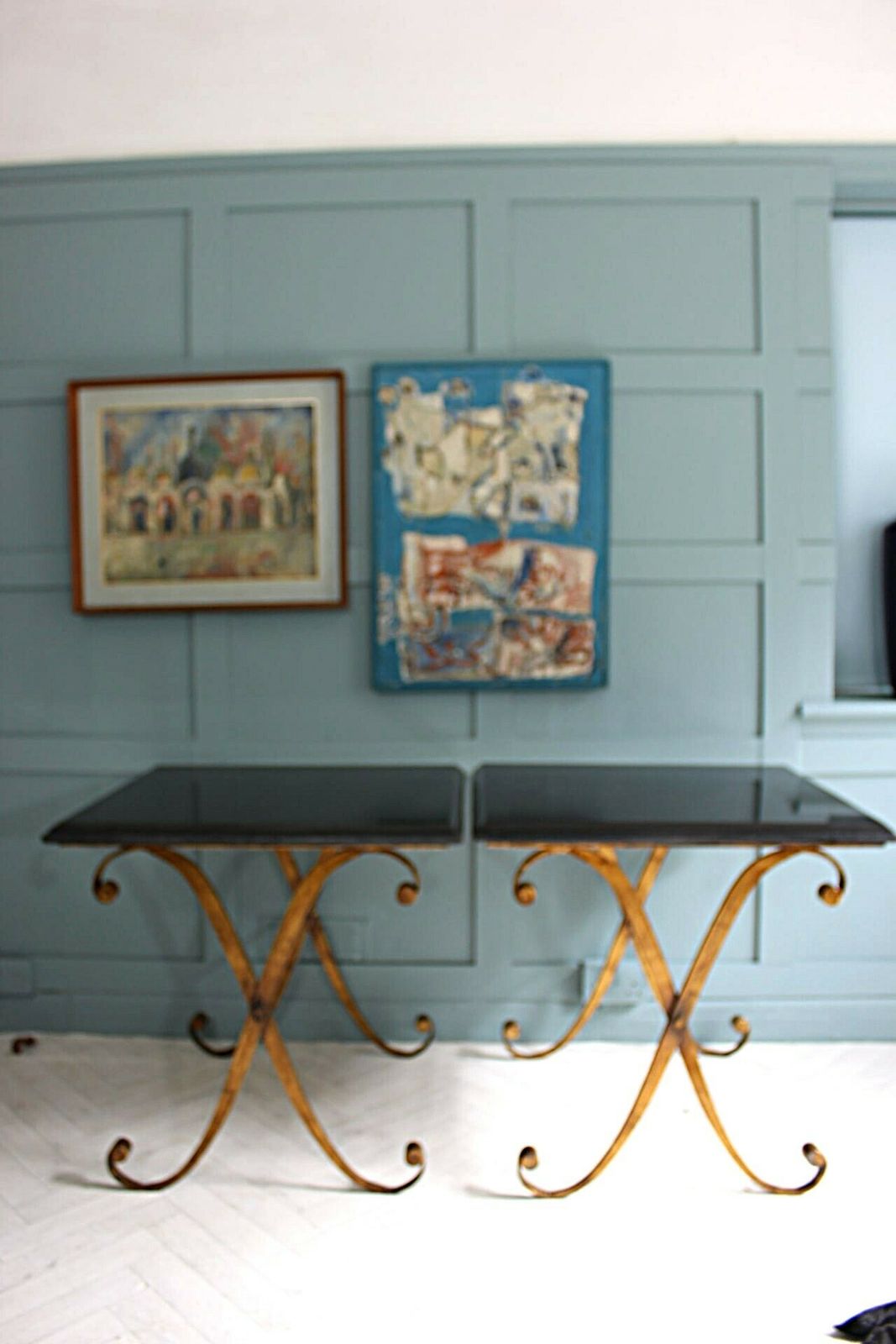 Pair Of Granite Gilt Metal Side Tables photo 1250.0