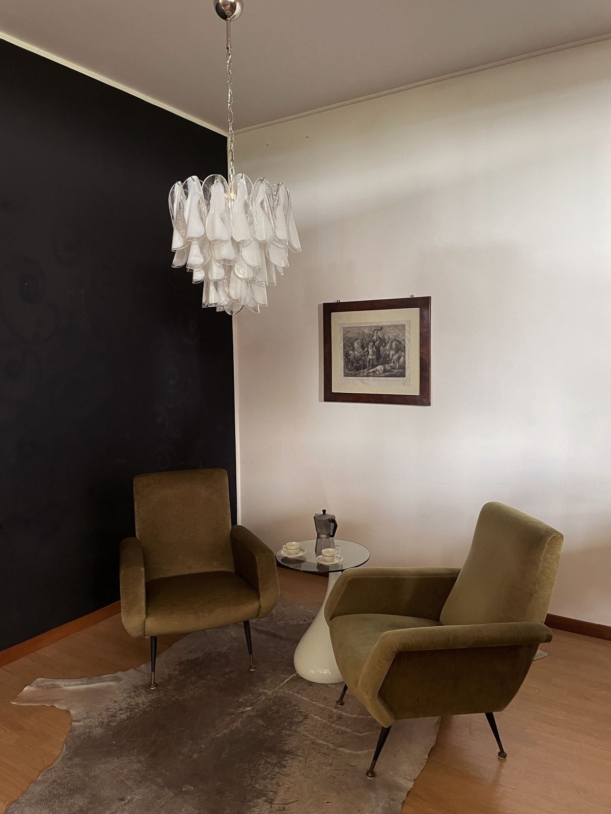 Italian Vintage Murano Chandelier   Mazzega   41 "Rondini" Glass photo for sale