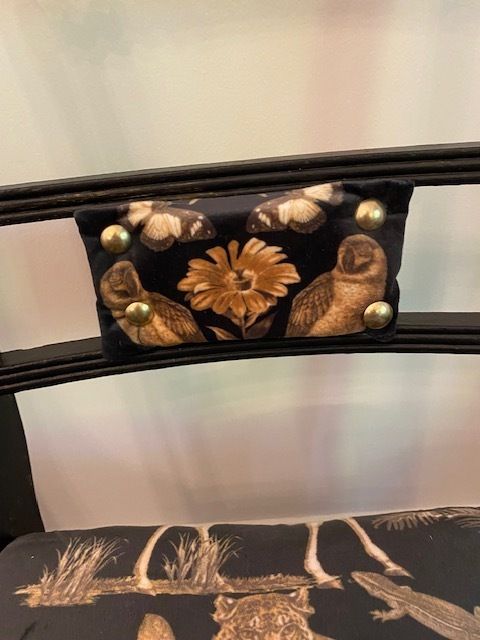Animal Print Velvet Dining Chairs   Set Of 4/6 photo vintage