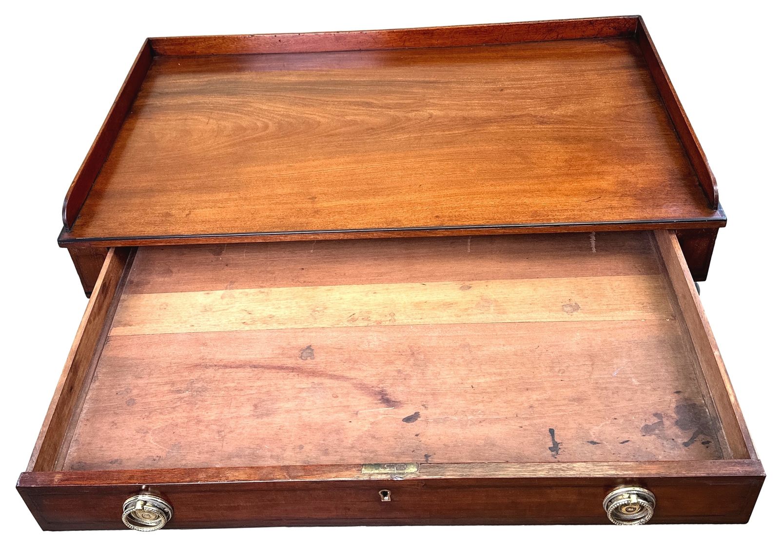 Georgian 19th Century Mahogany Dressing Table (England, Circa 1800) photo vinterior