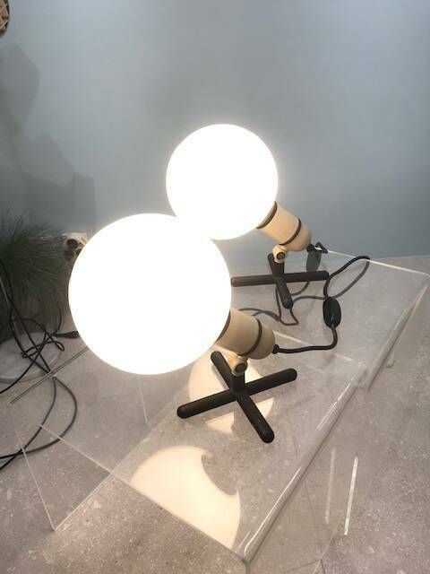 photo furniture Pair Of 70's Design Table Lamps, Lita Edition
