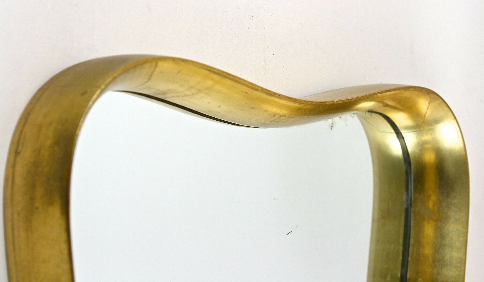 20th Century Modernist Gilt Wall Mirror Attributed To Max Welz, Austria Ca.1940s photo Home Decor