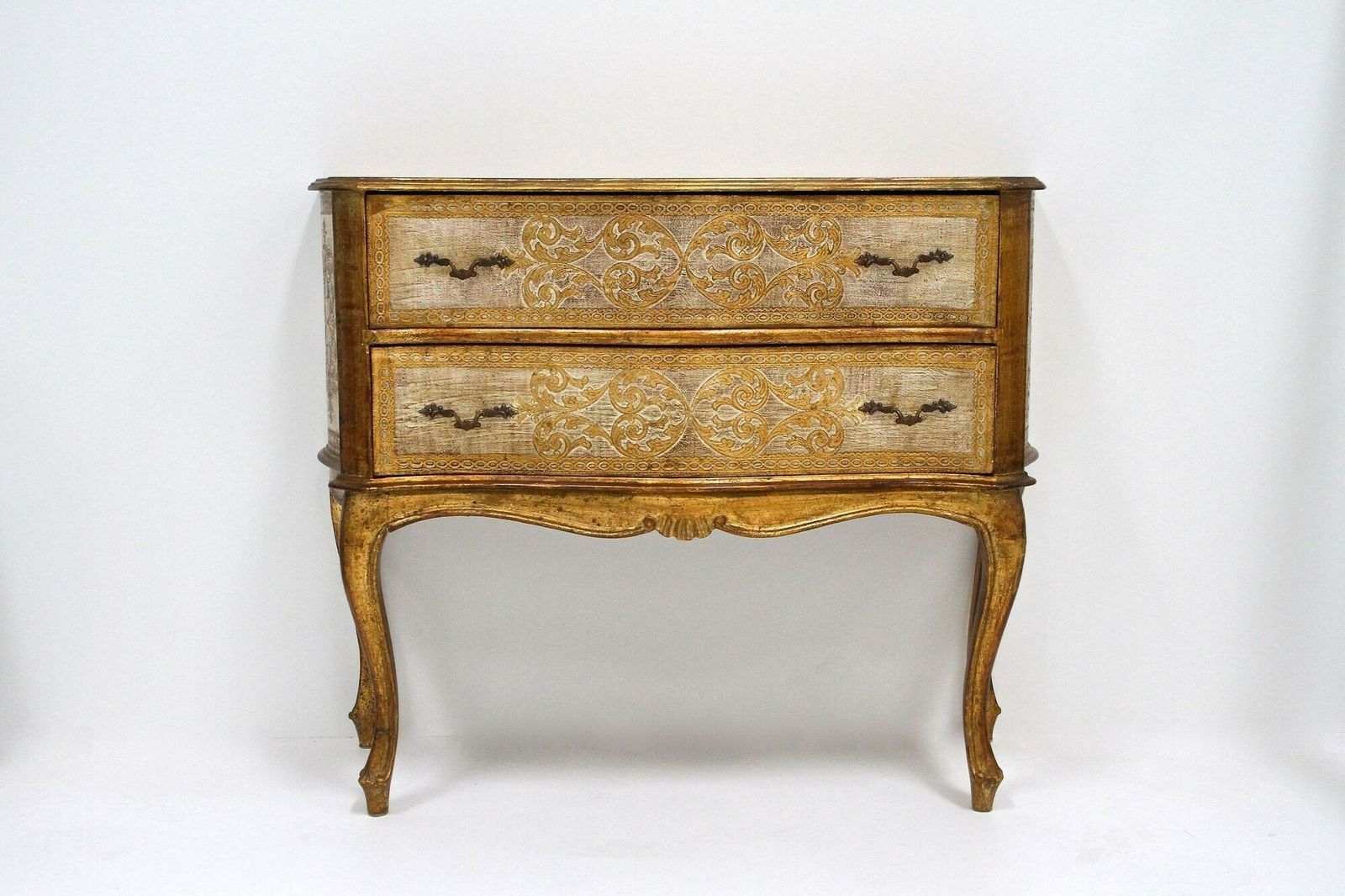 18th Century Style Venetian Serpentine Commode/ Chest Of Drawers, It Ca. 1940 photo furniture