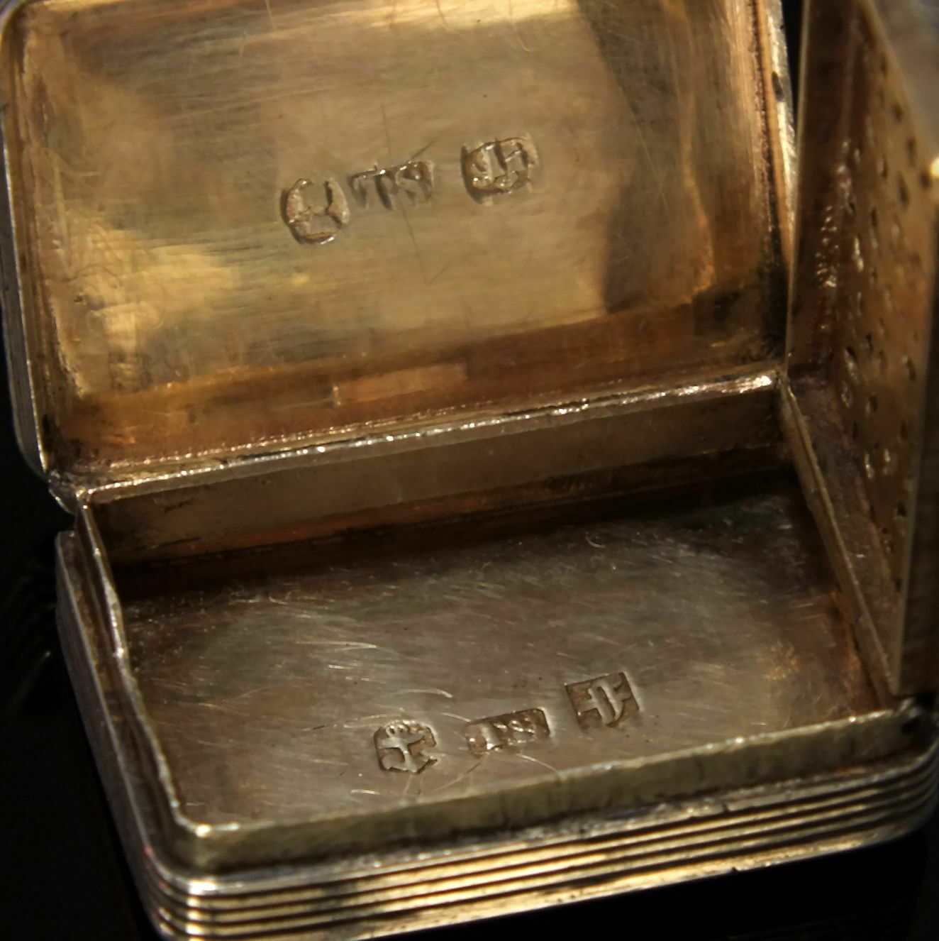 Georgian Silver Vinaigrette By Thomas Shaw Birmingham 1829 photo for sale