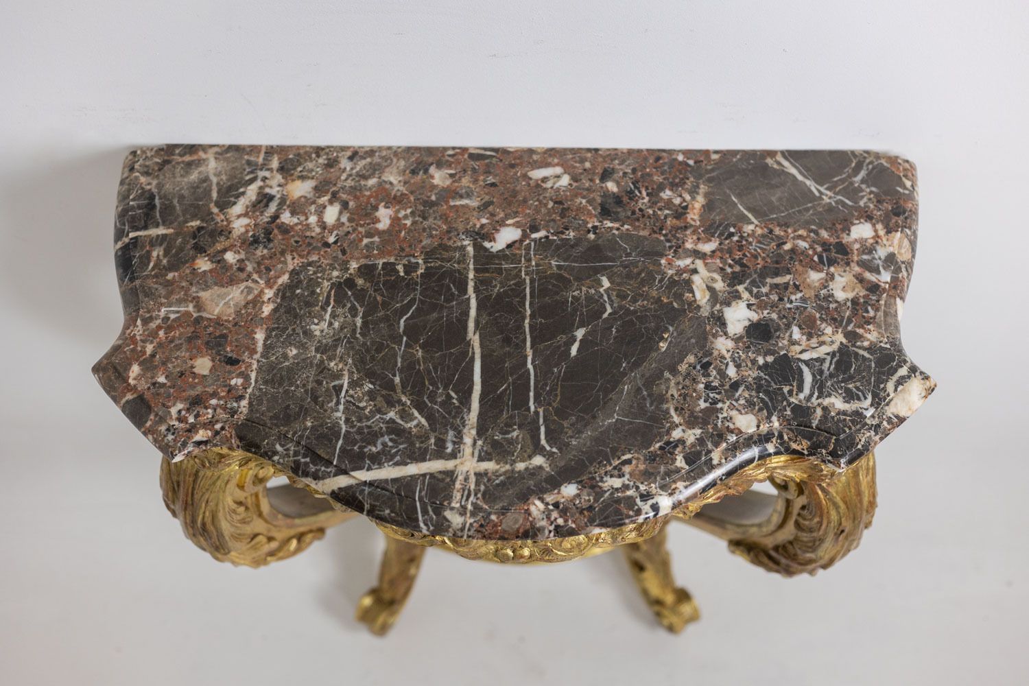 Console In Gilded And Carved Wood From The Louis XV Period. Circa 1880. photo for sale