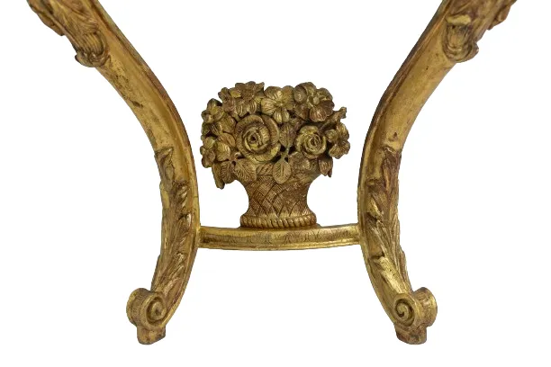 Console In Gilded And Carved Wood From The Louis XV Period. Circa 1880. photo vinterior