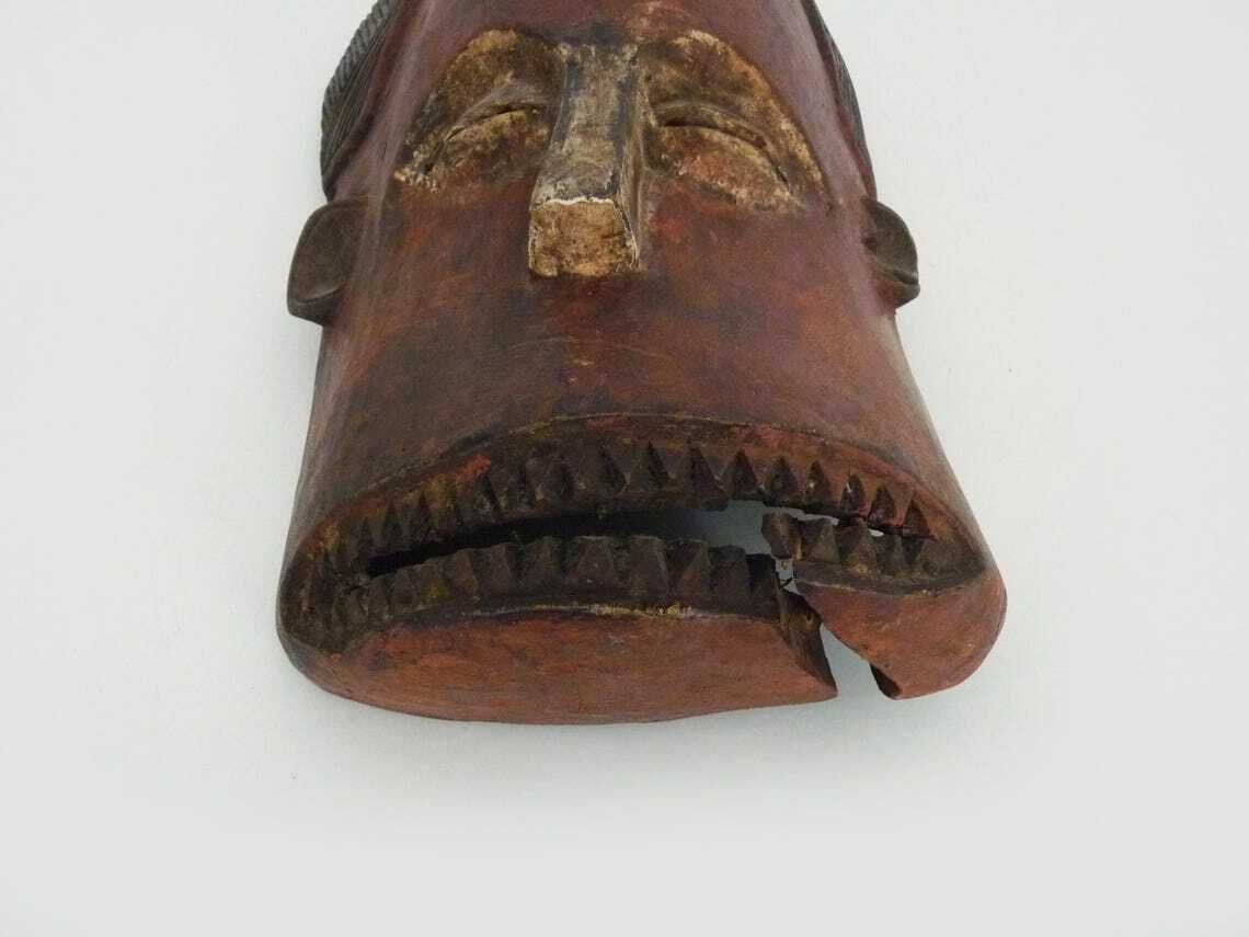 Old Dan Mask From Ivory Coast Africa African Tribal Art 1970s 80s photo vinterior