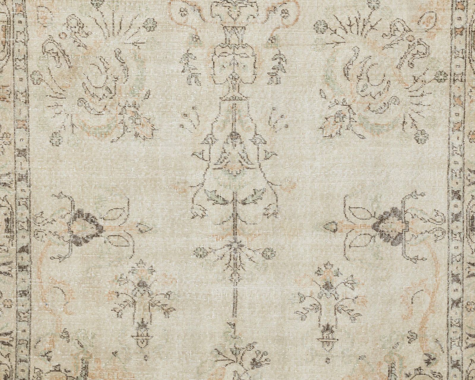 Turkish Rug, Neutral Vintage Rug, Low Pile Rug, Unique Rug, Anatolian Rug, Neutral Rug, Living Room Rug, Antique Rug, A4065 photo furniture