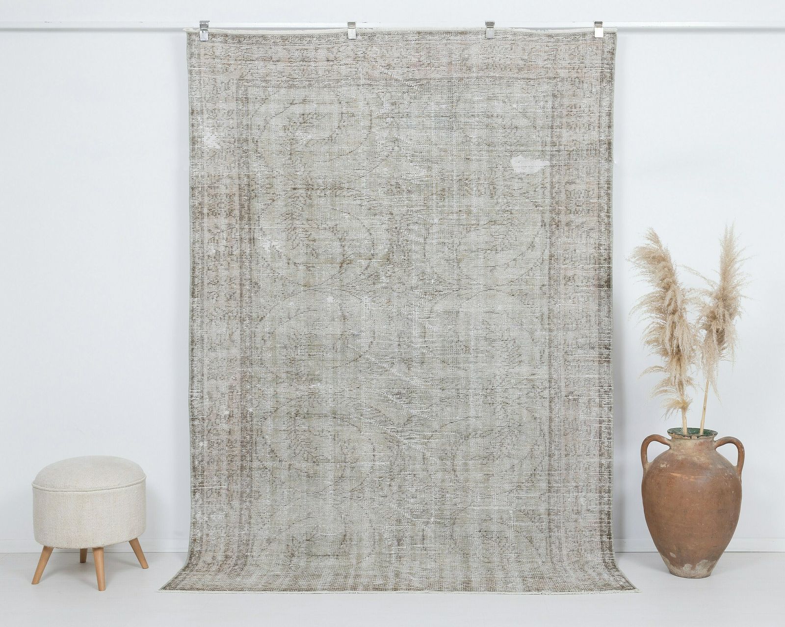 5.7 X 8.4 Feet Turkish Rugs, Antique Turkish Rug, Handmade Rug, Anatolian Rug, Low Pile Rug, Vintage Rug, Living Room Rug, Faded Rug,