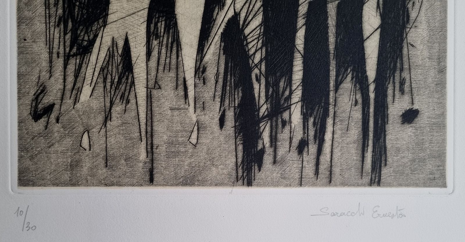 Ernesto Saracchi   La Passeggiata ('The Walk') Modern Italian Art 1996 photo for sale