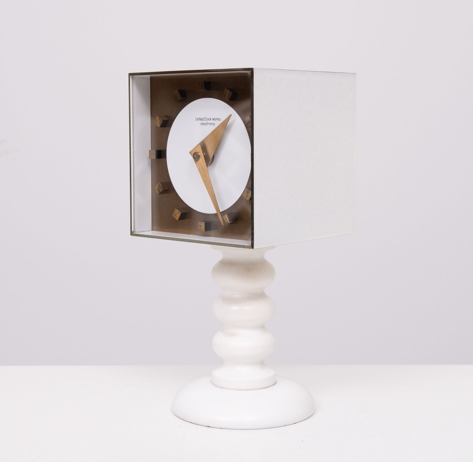 Square Atlanta Electric  Clock, By Kienzle Germany 1960s photo for sale