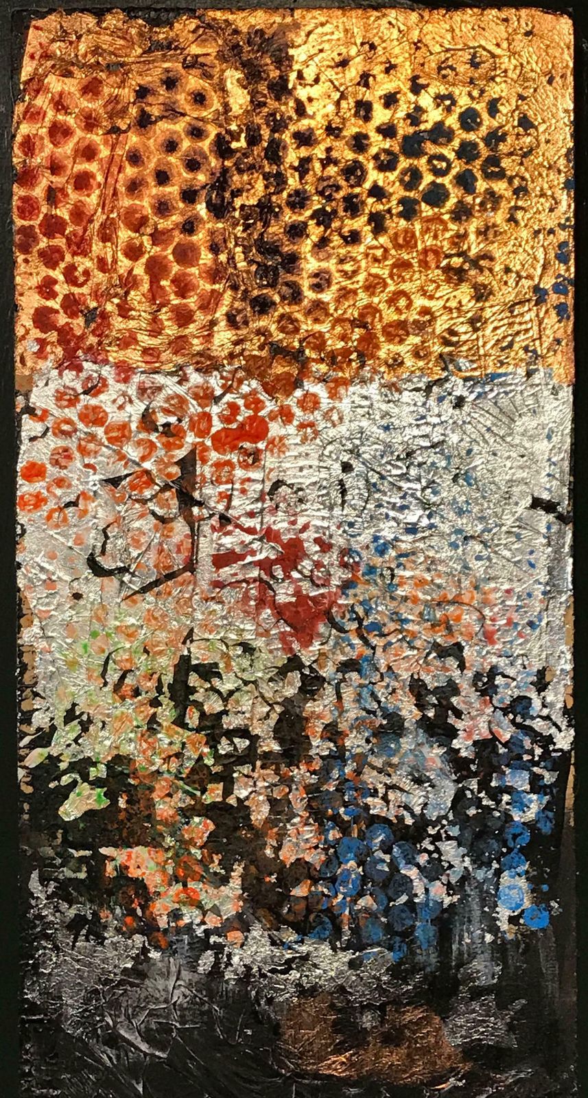 Minty Ramseyfusion   Stunning Large British Abstract Collage Painting2017 photo for sale