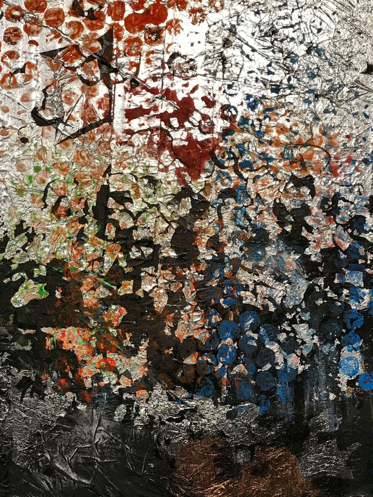 Minty Ramseyfusion   Stunning Large British Abstract Collage Painting2017 photo 1226.0