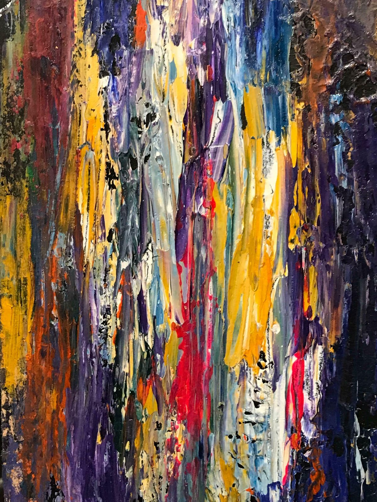 photo furniture Minty Ramseyfusion   Stunning Large British Abstract Collage Painting2017