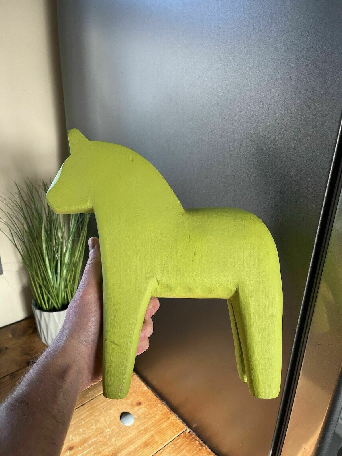 photo furniture Large 27cm Vintage Swedish Lime Wooden Folk Art Dala Horse Dalahast Ikea Stolle