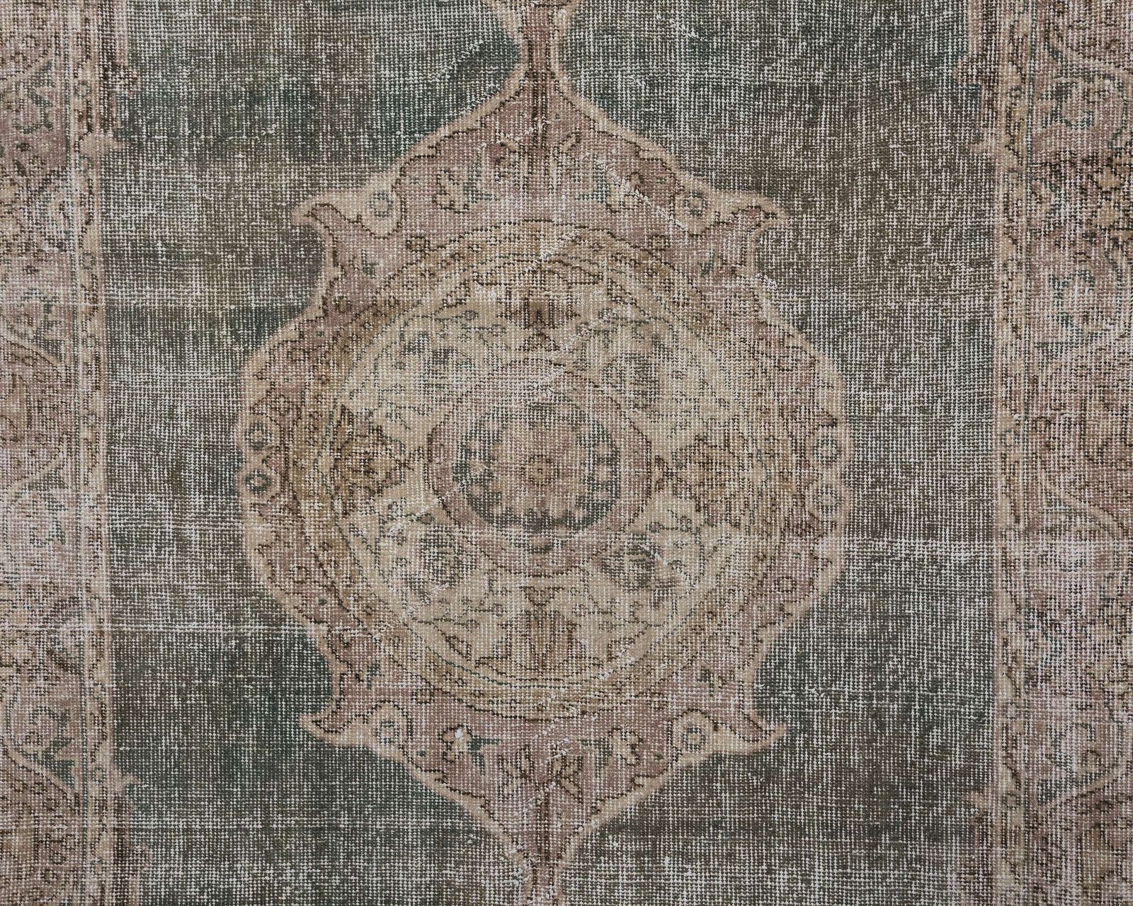 4x7 Vintage Rug, Green Faded Turkish Rug, Antique Handmade Rug,Old Rug, Anatolian Rug, Low Pile Rug, Naturel Rug,Kitchen Rug,Wool Rug, A4423 photo Textiles