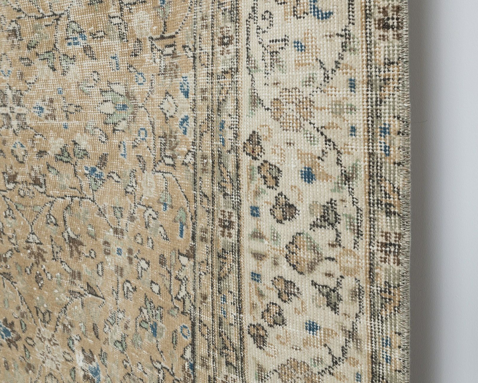 7 X 10.7 Feet Neutral Vintage Rug, Turkish Rug, Low Pile Oushak Rug, Anatolian Rug, Oversized Rug, Neutral Rug, Living Room Rug, Antique Rug photo 901.0