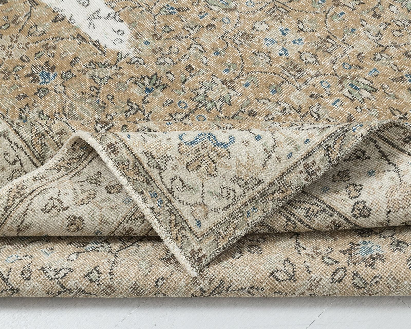 photo furniture 7 X 10.7 Feet Neutral Vintage Rug, Turkish Rug, Low Pile Oushak Rug, Anatolian Rug, Oversized Rug, Neutral Rug, Living Room Rug, Antique Rug