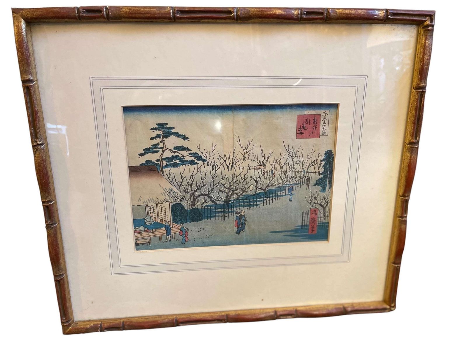 Ikkei Shosai A Set Of Ten Original Framed Woodblocks Circa 1870 photo Art
