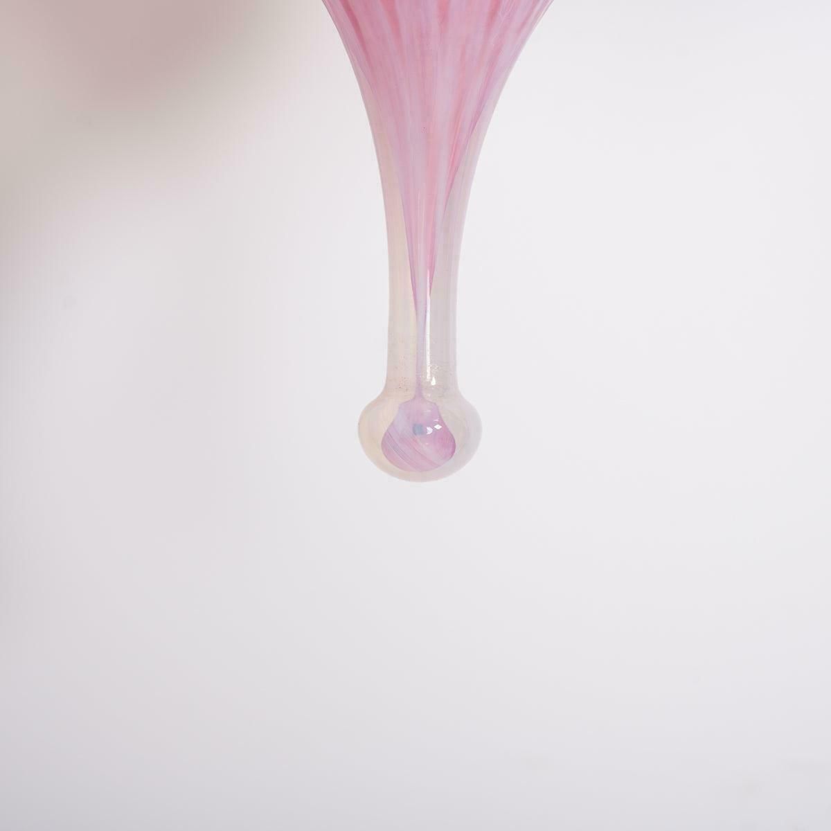 Lighting Cranberry Pink Vaseline Glass Drop Shade With Polished Brass Arts & Crafts Style Galleries photo
