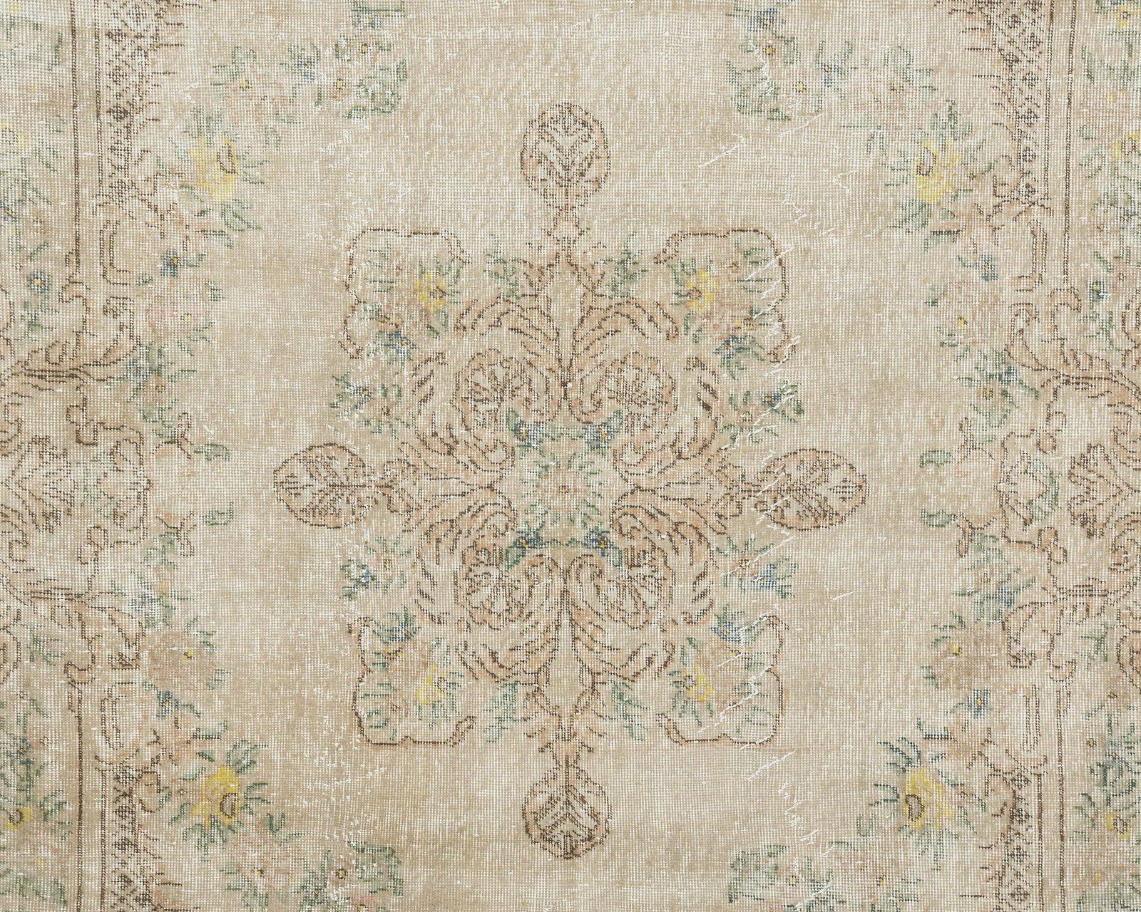 6x9 Turkish Rug, Antique Vintage Rug, Handmade Rug, Turkish Rug, Neutral Rug, Low Pile Rug, Faded Rug,Living Room Rug,Unique Area Rug, A4367 photo Textiles