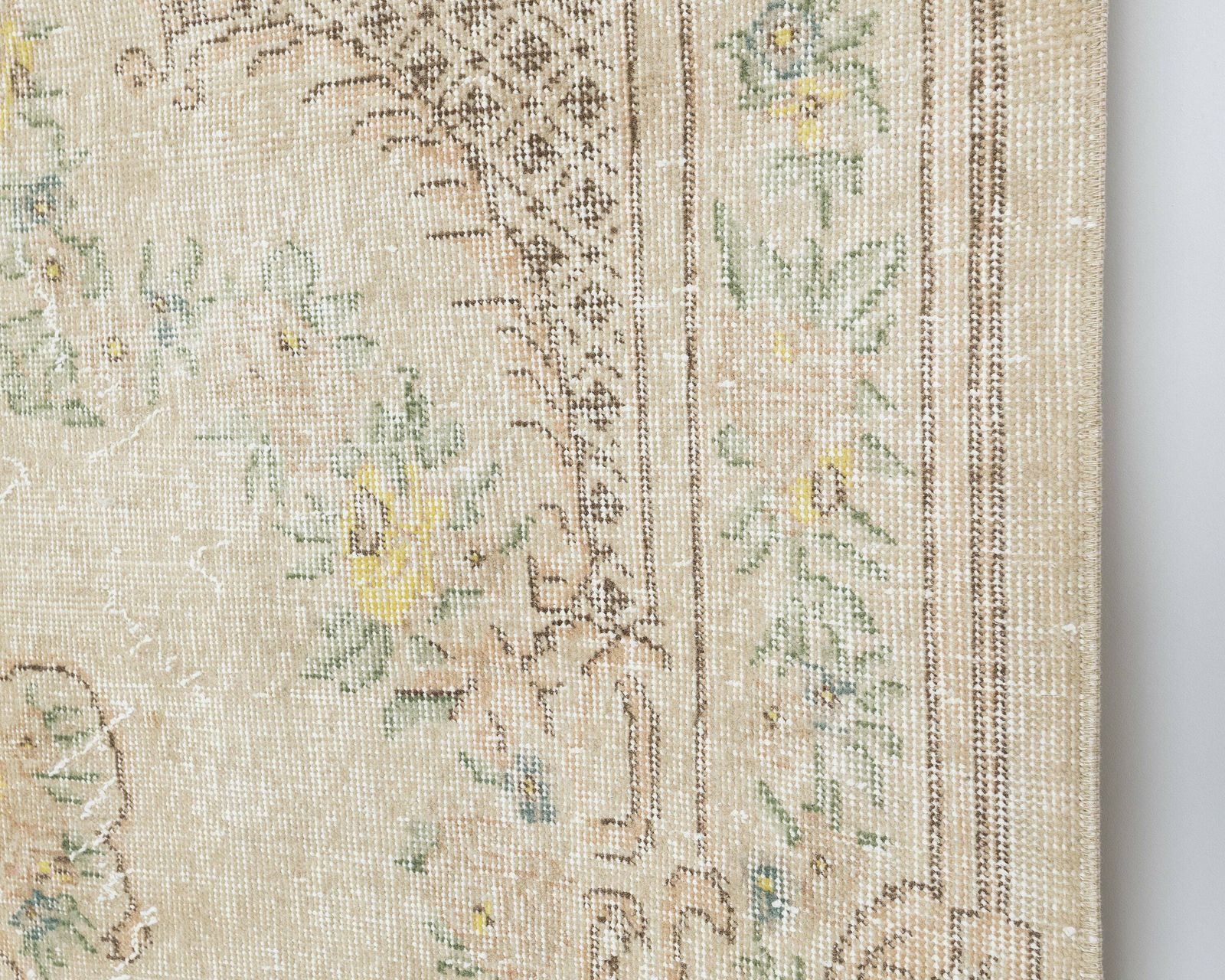 6x9 Turkish Rug, Antique Vintage Rug, Handmade Rug, Turkish Rug, Neutral Rug, Low Pile Rug, Faded Rug,Living Room Rug,Unique Area Rug, A4367 photo 615.0