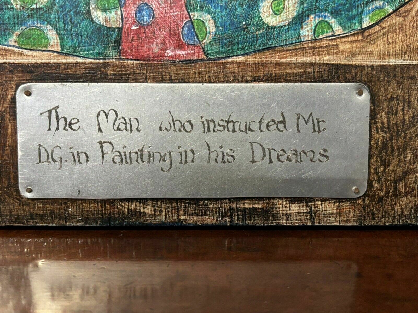 The Man That Instructed Mr Dg In Painting In His Dreams, By David Grimbleby 1982 photo for sale