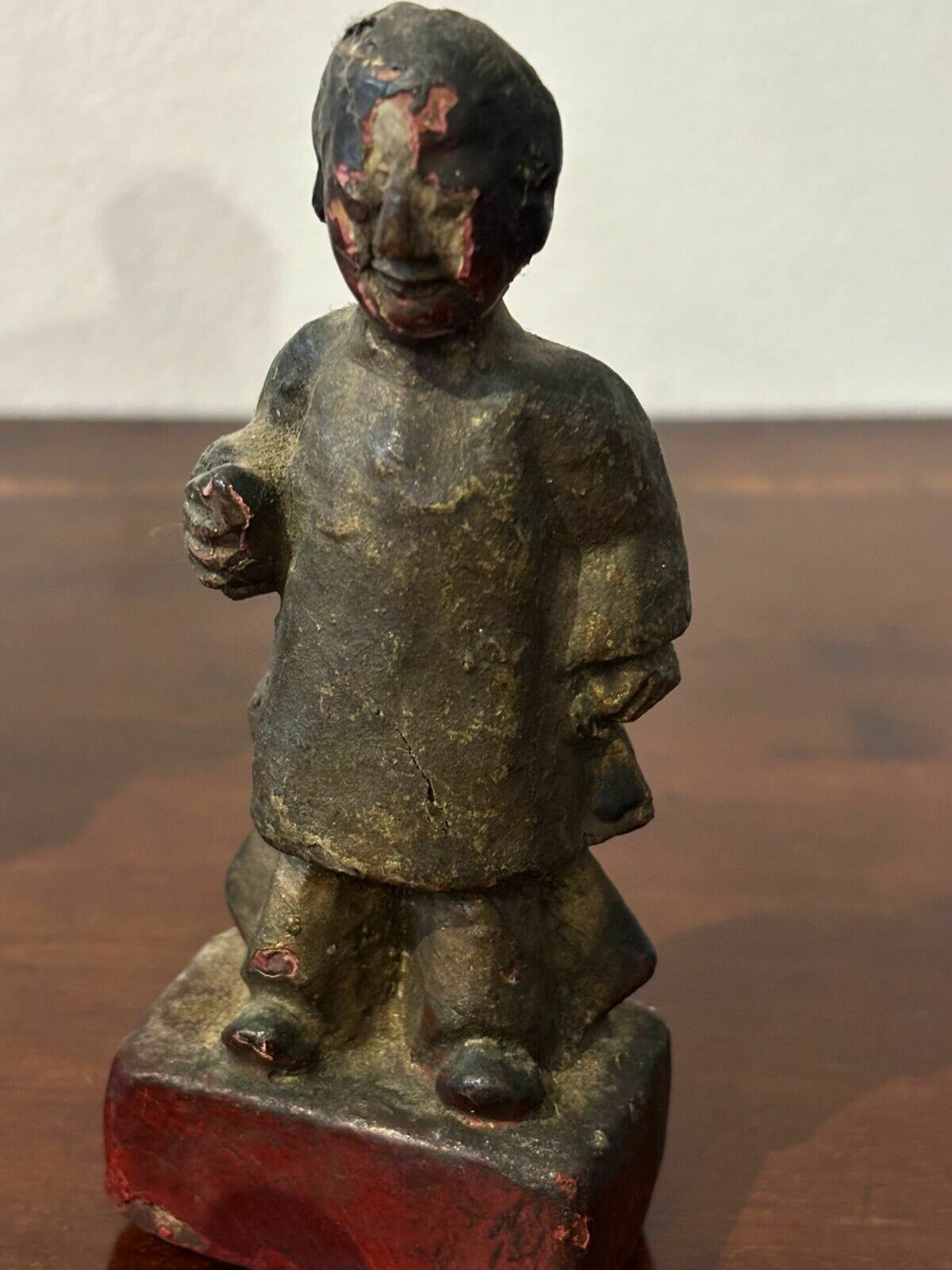 Collection Of Antique Chinese Wooden Figures photo for sale
