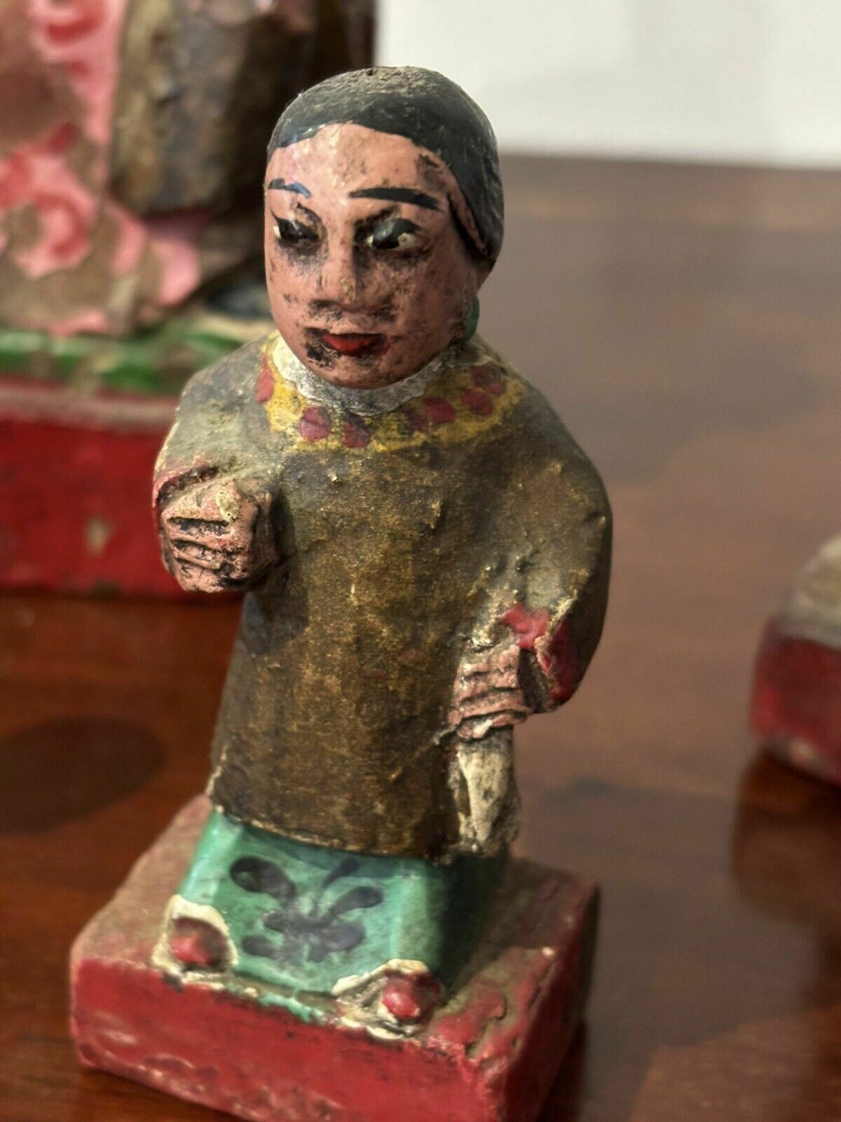 Collection Of Antique Chinese Wooden Figures photo Home Decor