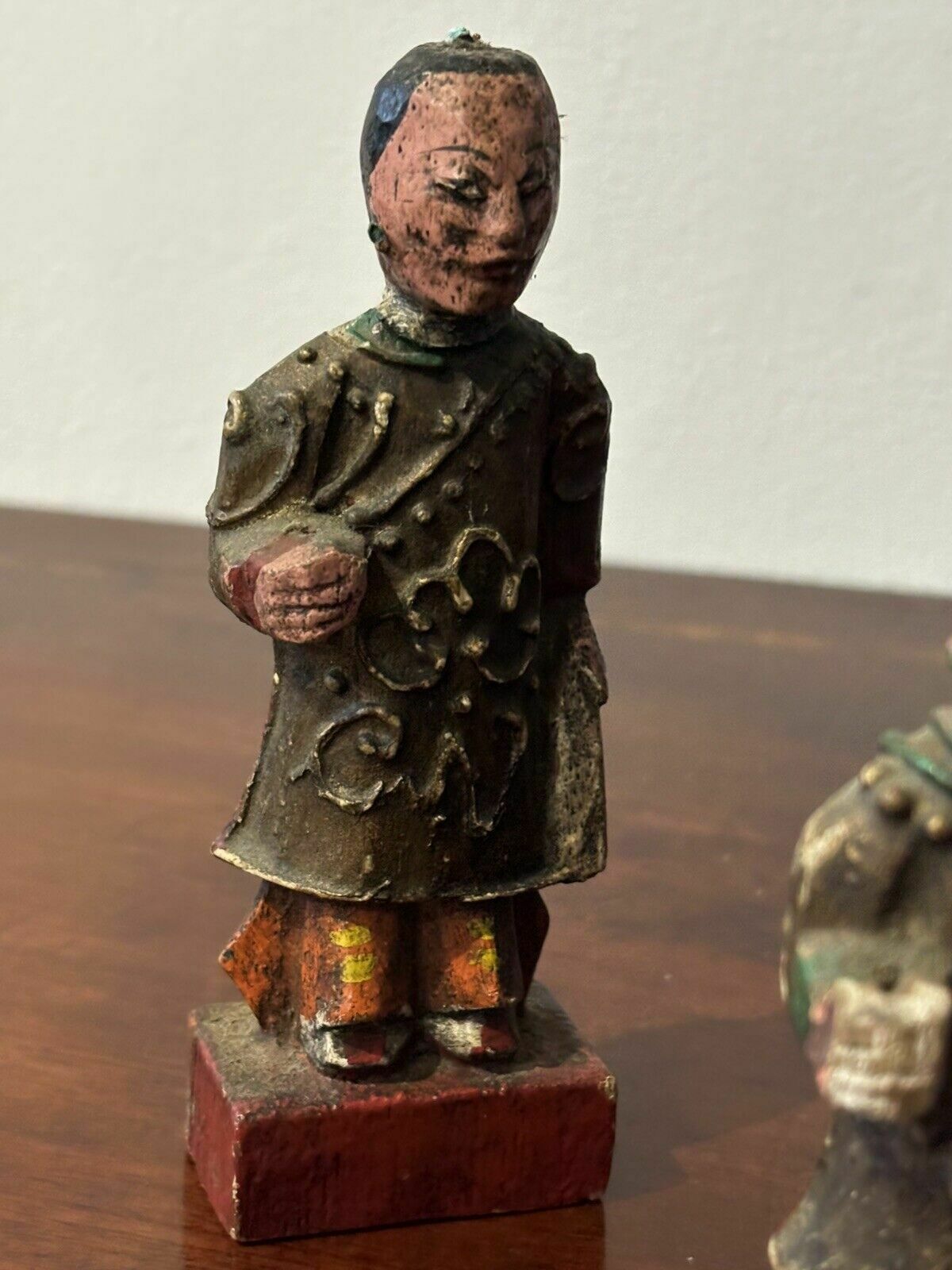 Collection Of Antique Chinese Wooden Figures photo vinterior