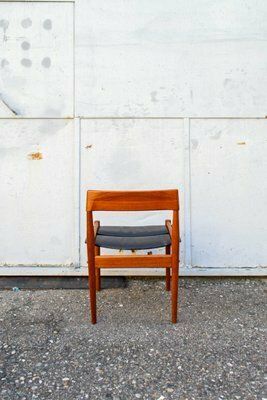 Teak And Leather Dining Chairs By P. Jeppesen For Grete Jalk, Denmark, 1959, Set Of 6 photo 12270.0