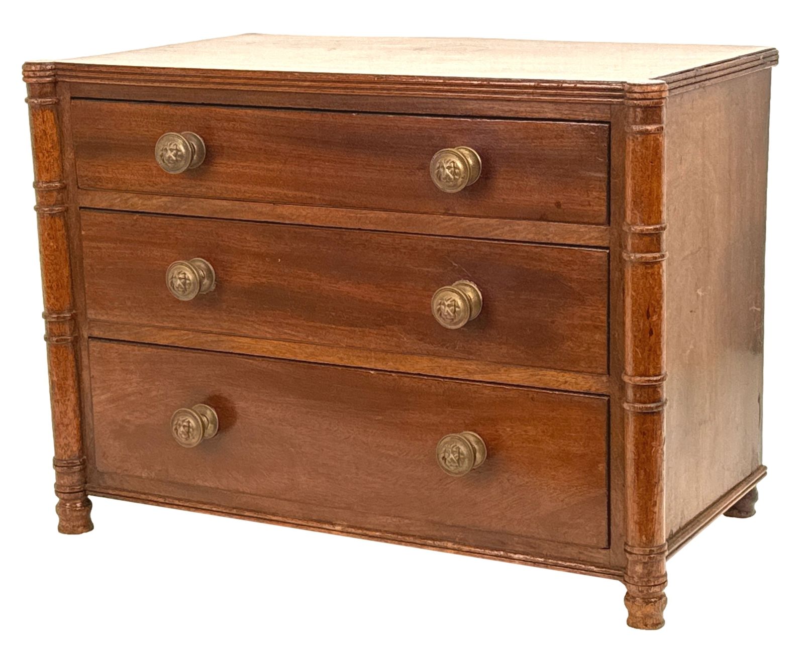 Regency Mahogany Miniature Chest Of Drawers (England, Circa 1820)