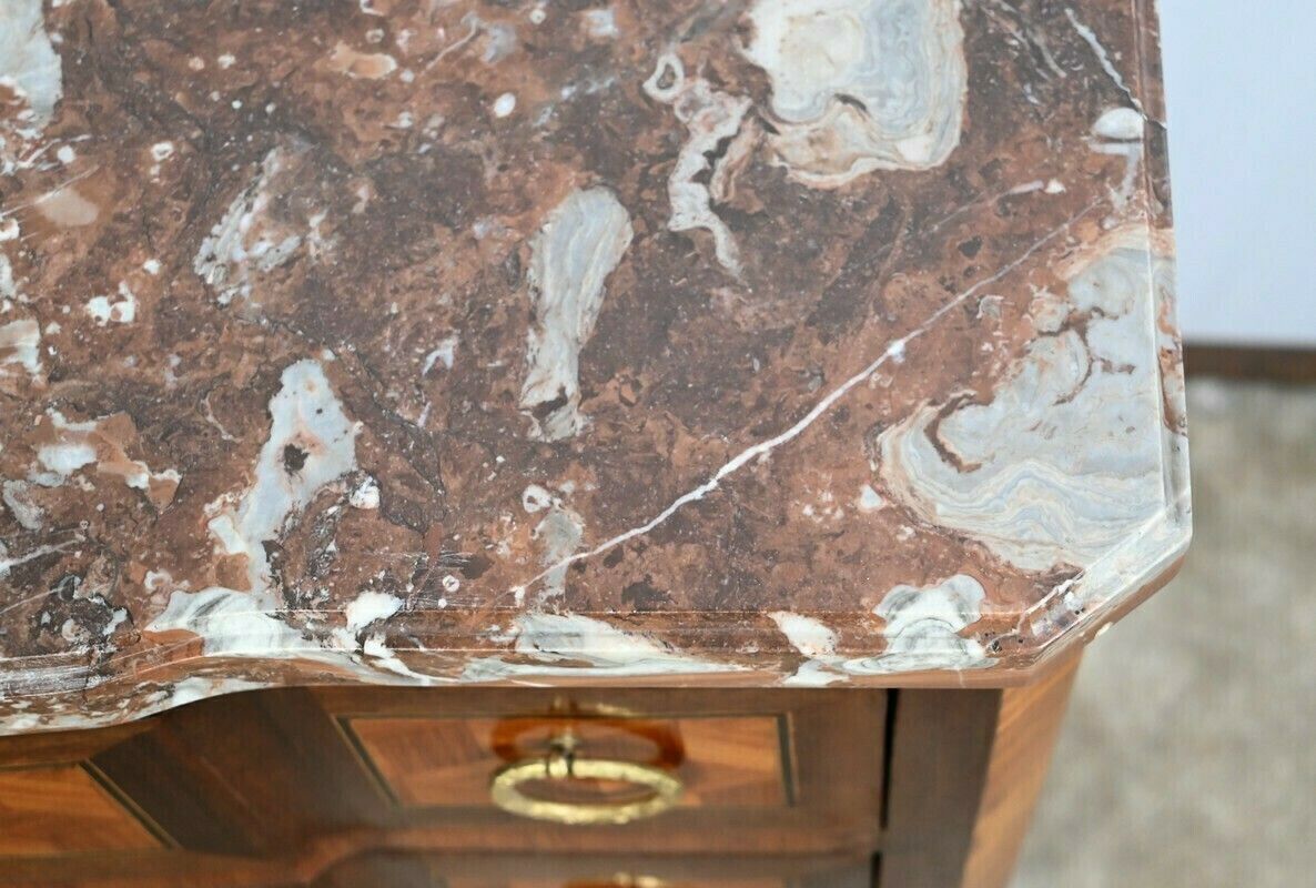 Small Chest Of Drawers In Rosewood And Mahogany  Louis XV Louis XVI Transition  2nd Part 19th Century photo vintage