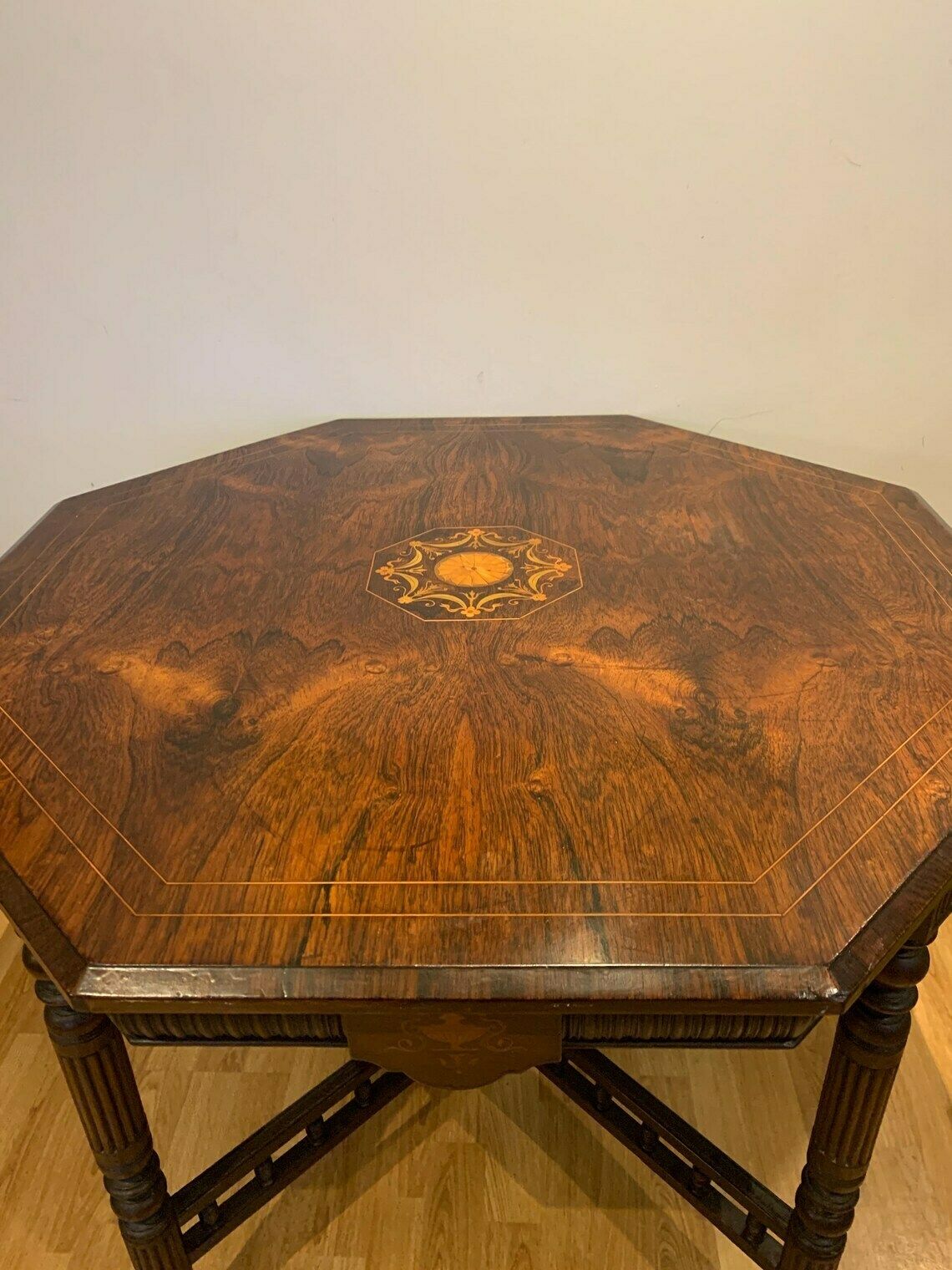 Antique Victorian Rosewood Centre Table With Inlay  Circa 1880's photo Furniture
