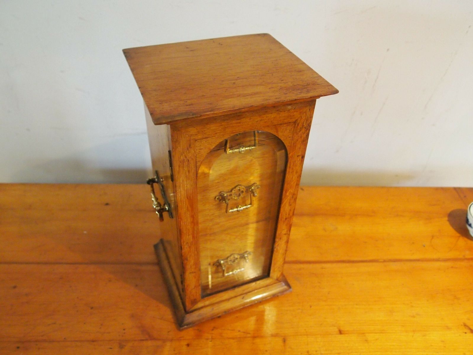 Rare Victorian Oak Arts & Crafts Sentry Collectors Chest Of Drawers C1880 photo buy