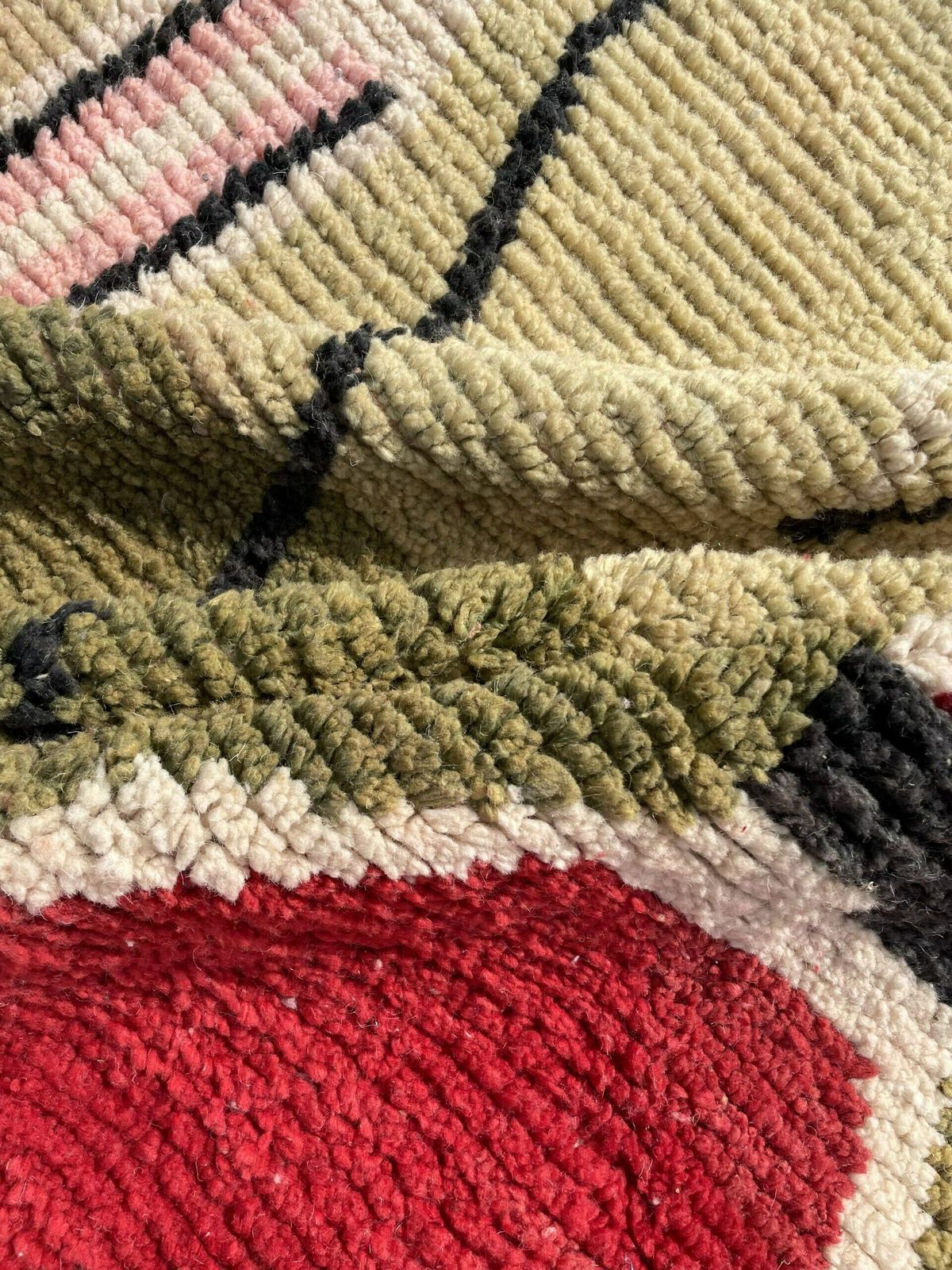 photo furniture Fabulous Boujad Rug, Authentic Moroccan Rug, Azilal Rug, Abstract Multicolored Carpet, Handmade Moroccan Rug, Bohemian Rug