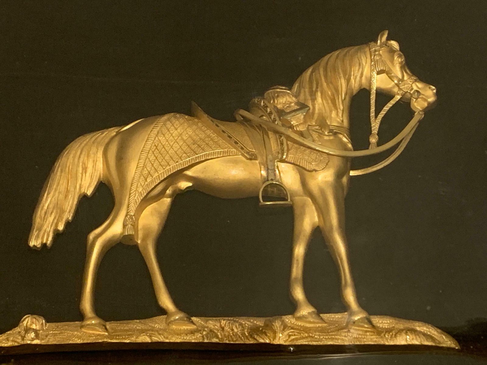 1860's Gold Plated Bronze Of The Duke Of Wellington's War Horse 'Copenhagen'