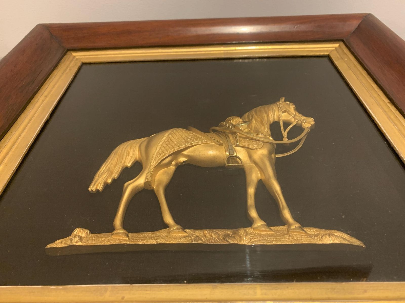 1860's Gold Plated Bronze Of The Duke Of Wellington's War Horse 'Copenhagen' photo for sale