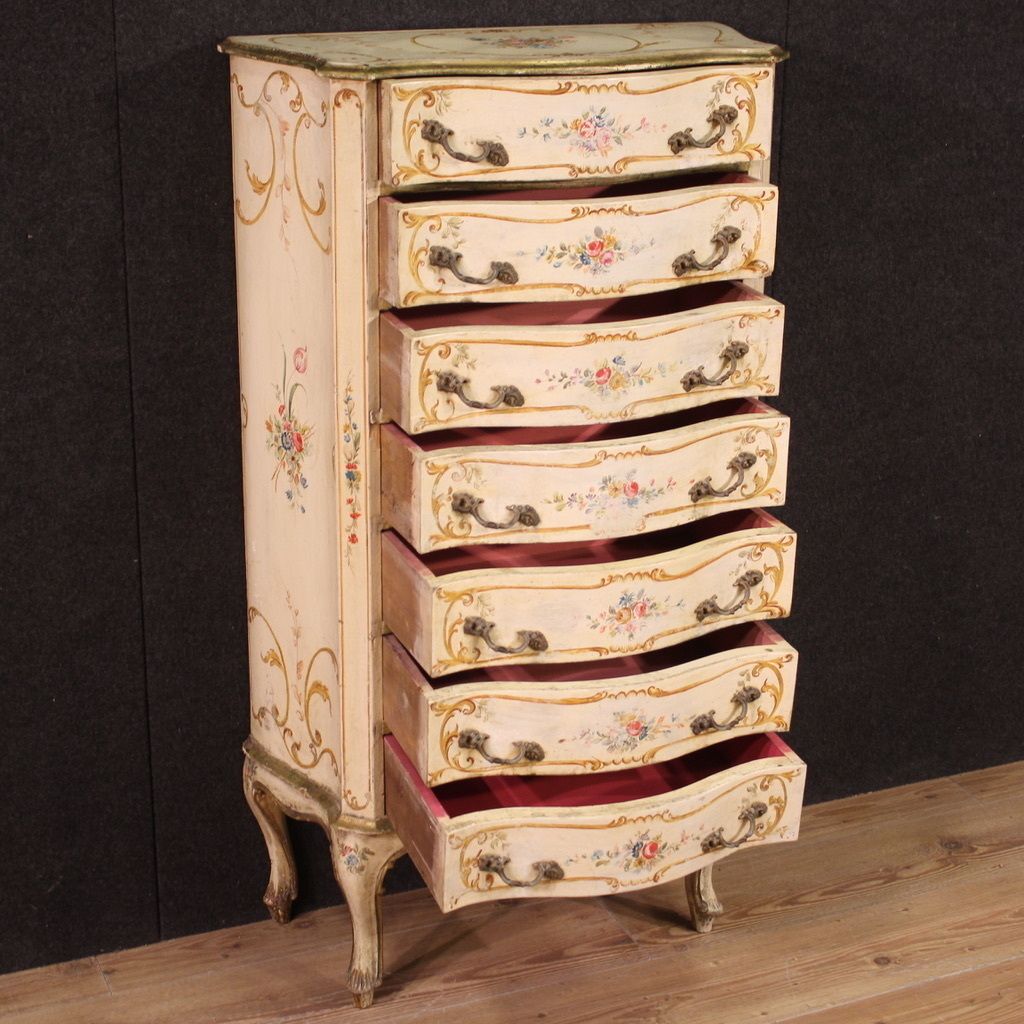 Splendid Venetian Tallboy Of The 20th Century photo buy
