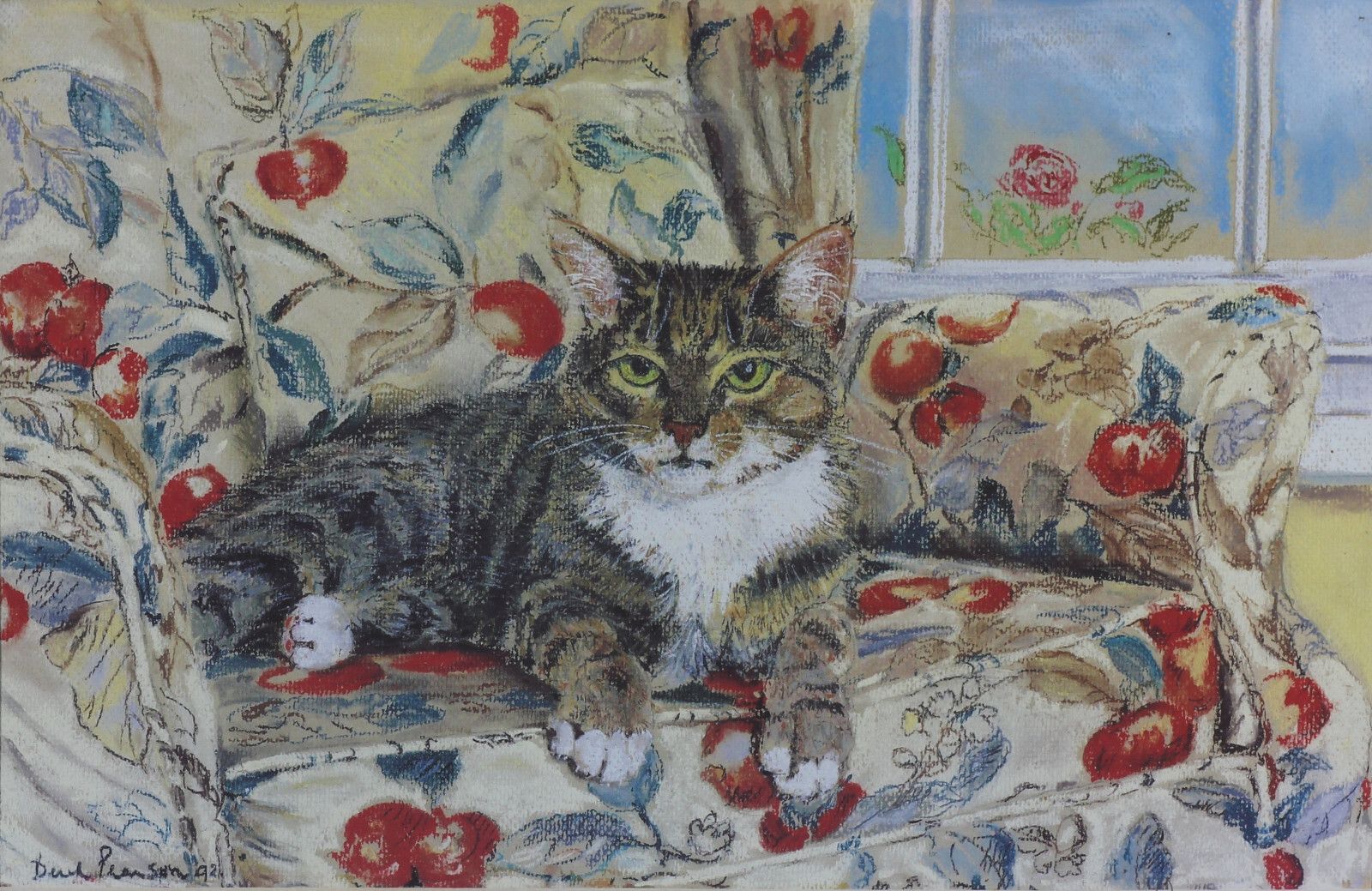 Modern Print By Derek Pearson. Titled "Timmy On The 'Apple' Chair". photo furniture