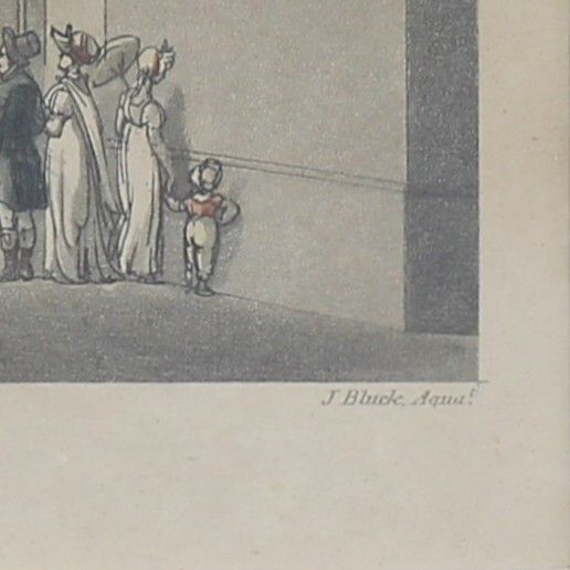 Coloured Engraving By Rowlandson With Aquatint By Bluck. Titled 'Guildhall'. photo Art