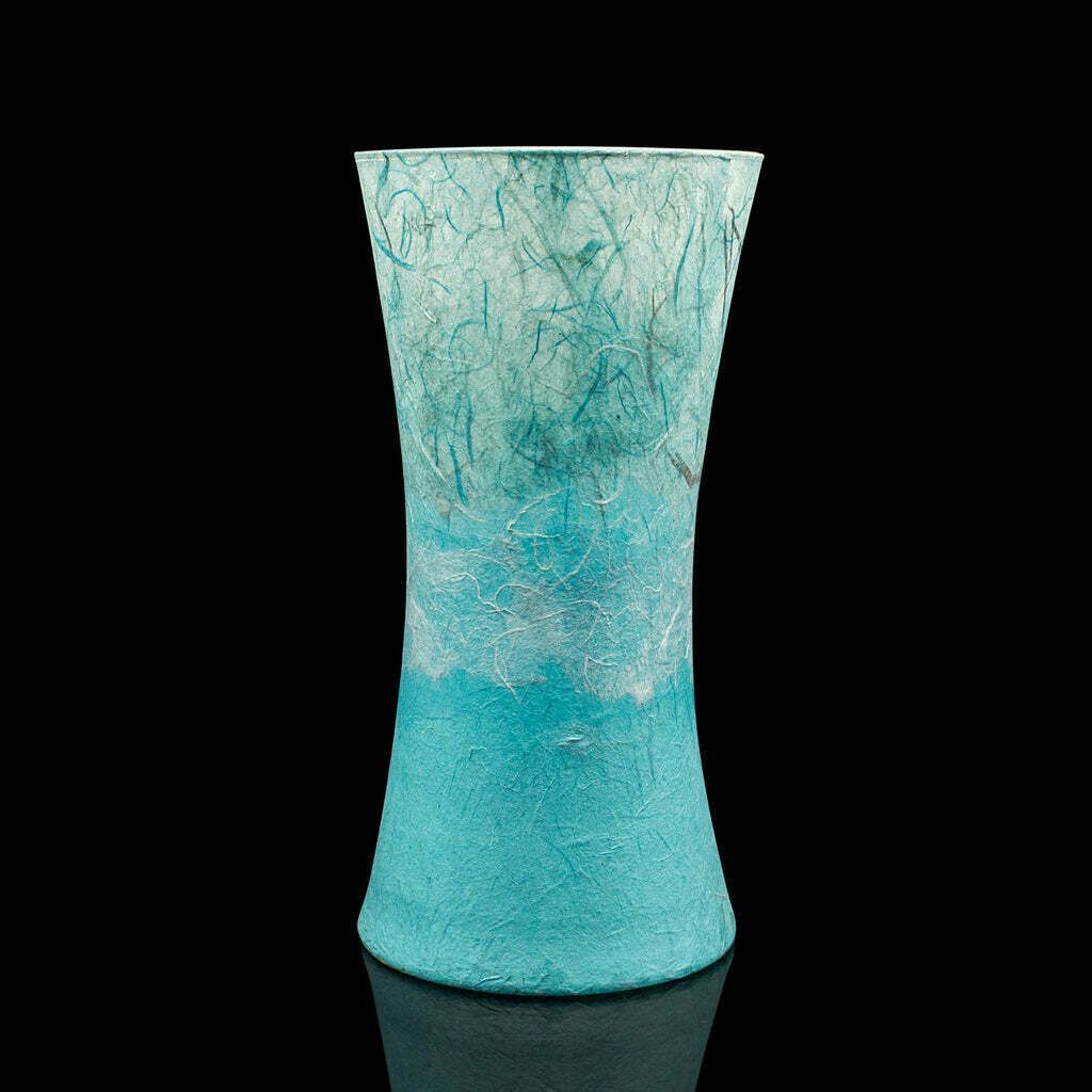 Contemporary Display Vase, English, Art Glass, Flower Sleeve, Straw Silk Finish photo furniture