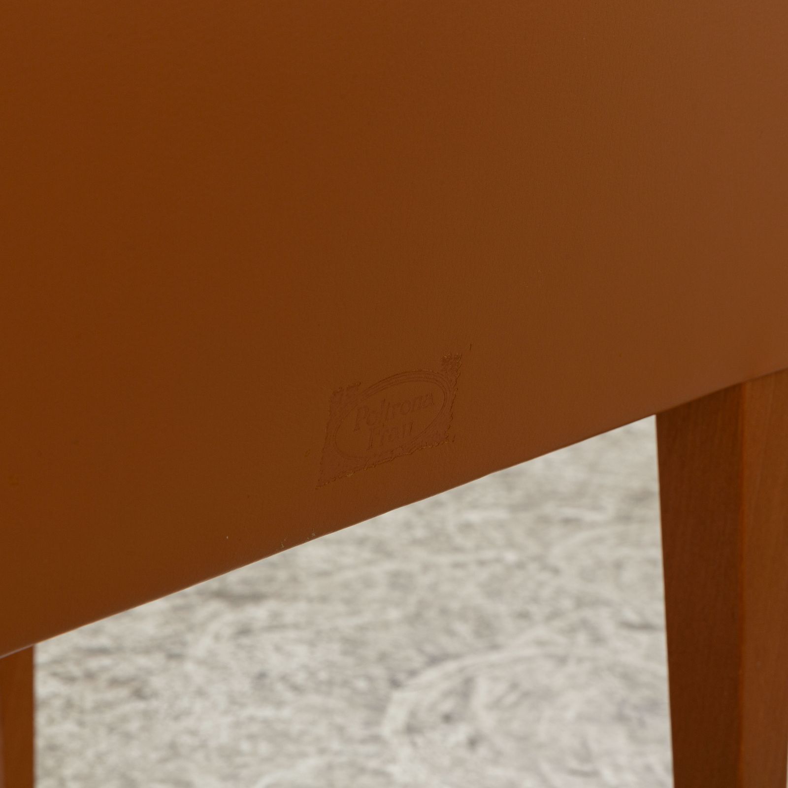 Set Of 6 Poltrona Frau Leather Chairs Orange photo buy