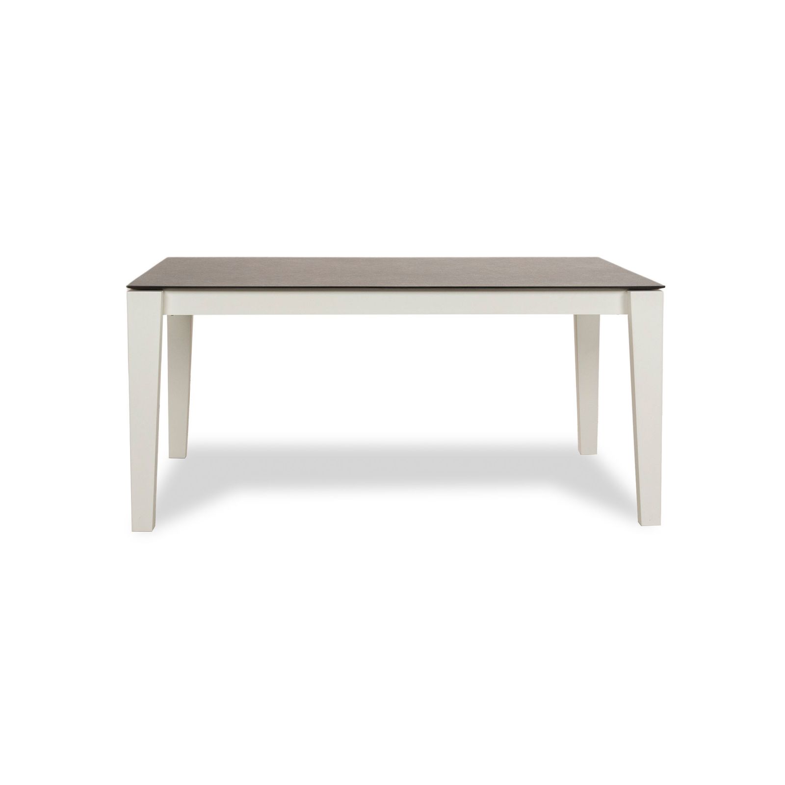 photo for sale Table à manger Mondo Qbis en bois et résine, gris et blanc
