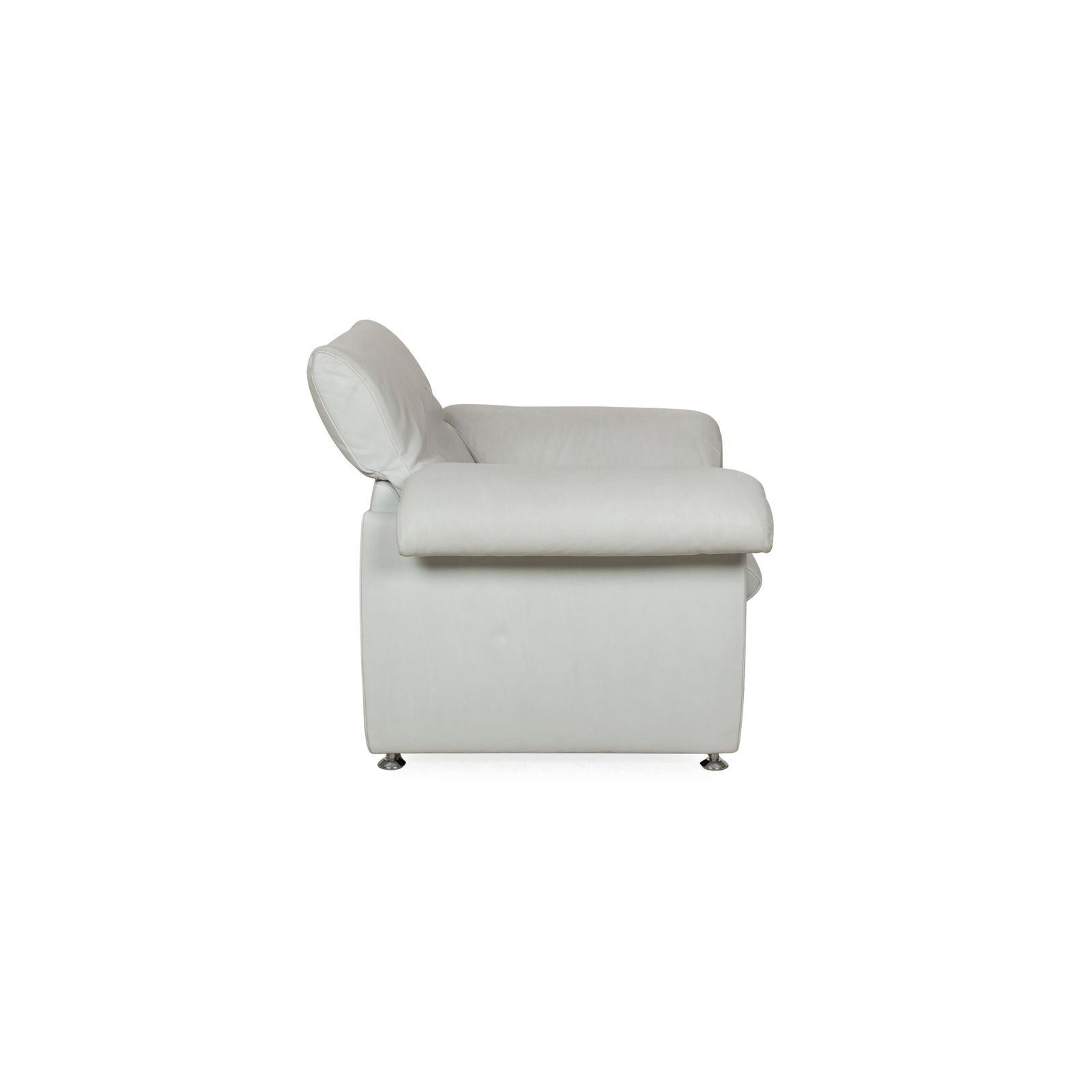 Fauteuil De Sede DS 10 en cuir blanc photo vintage