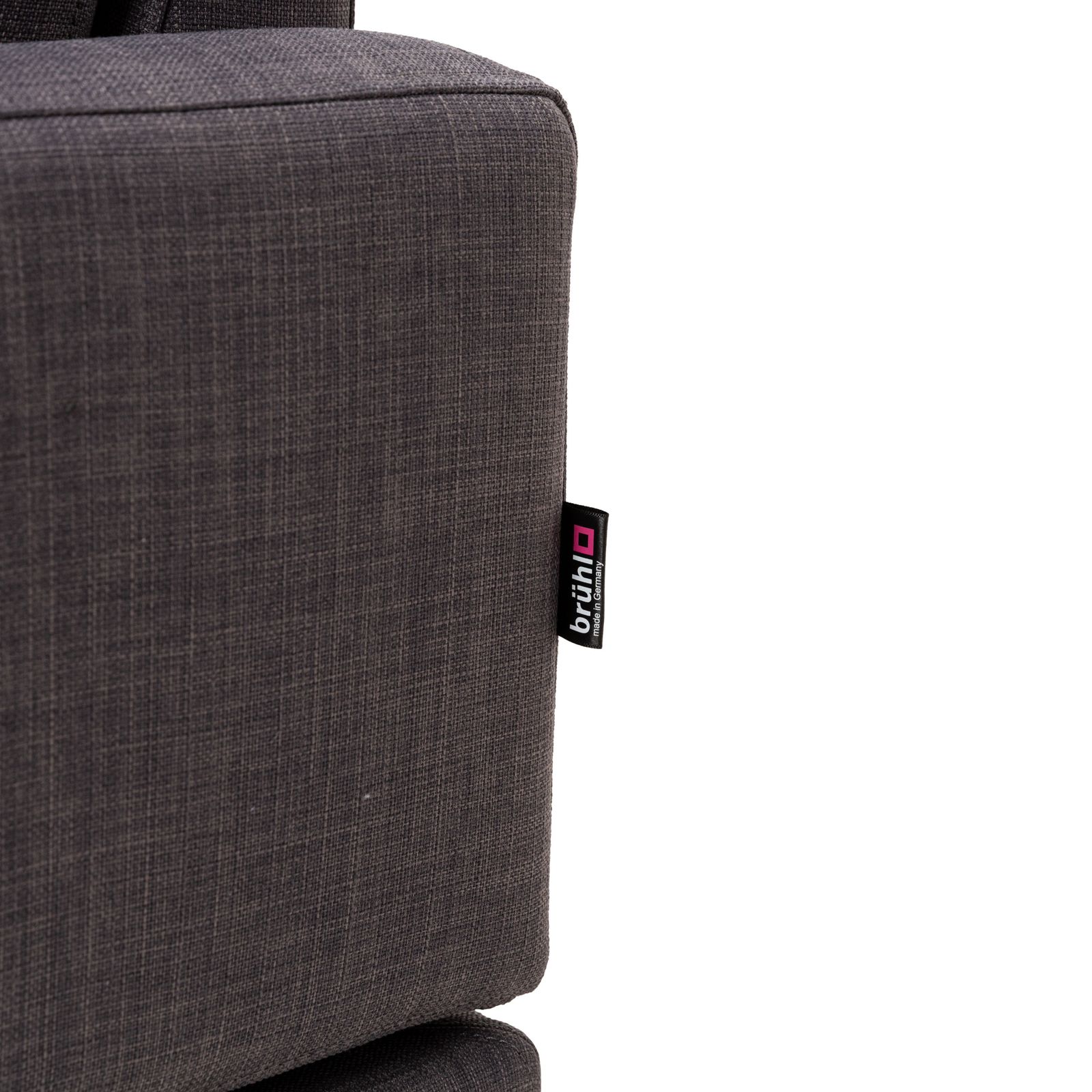 Canapé d'angle Brühl Alba en tissu gris, fonction manuelle photo buy