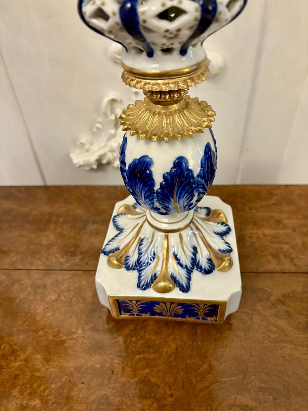 Outstanding Quality Large Antique 19th Century French Porcelain And Gilded Metal Clock Set photo 5850.0