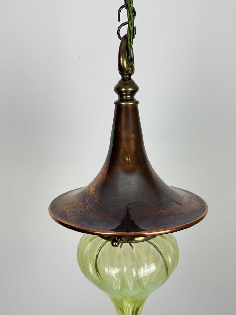 Witch’s Hat – Copper Pendant Light With Teardrop Shade Ashby (51144) photo 495.0