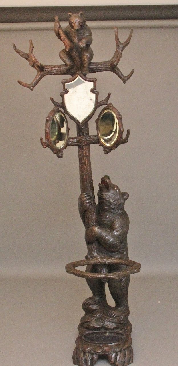 19th Century Black Forest Bear Hall Stand