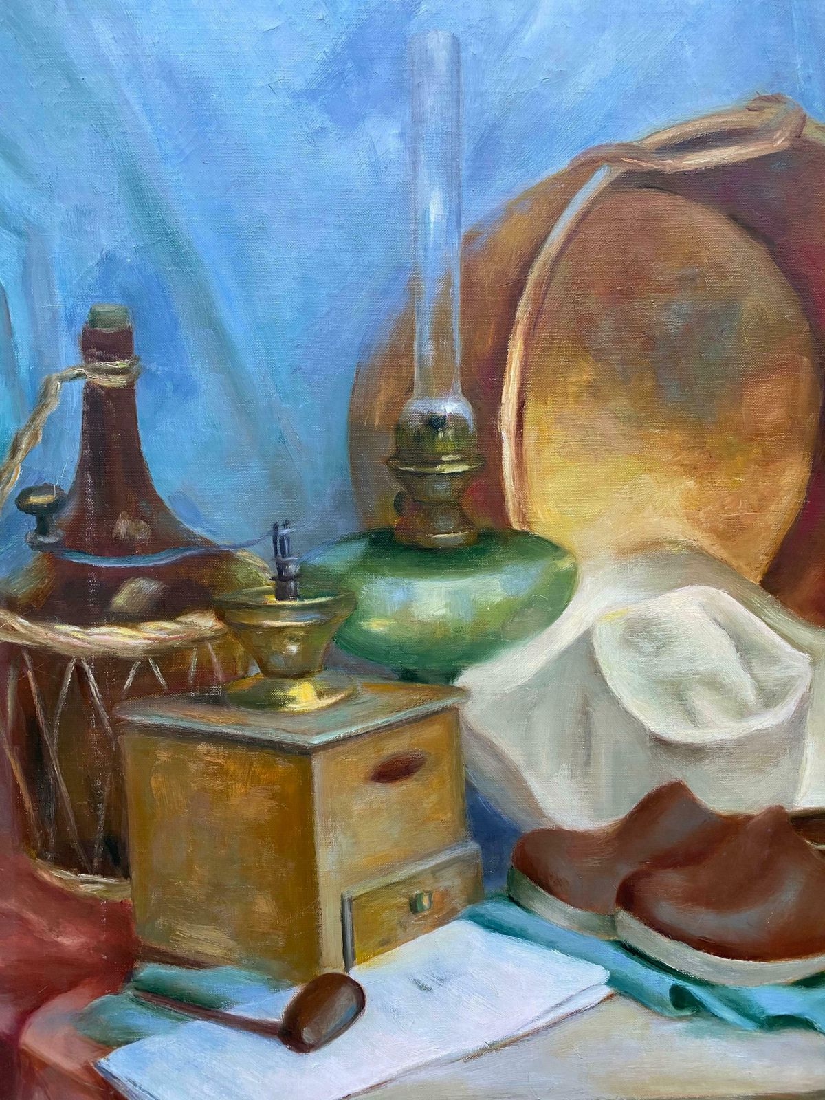 Yvette Bossierelarge Colorful 20th Century French Impressionist Still Life   Eclectic Mix20th Century photo furniture